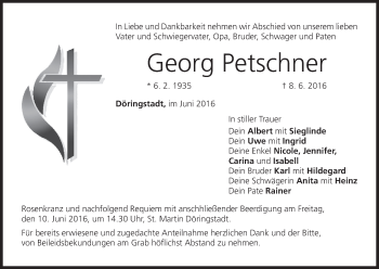 Anzeige von Georg Petschner von MGO