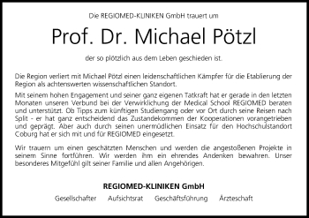 Anzeige von Michael Pötzl von MGO