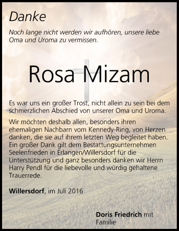 Anzeige von Rosa Mizam von MGO