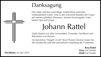 Anzeige von Johann Rattel von MGO