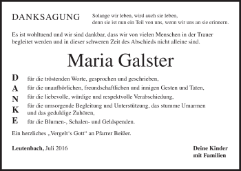 Anzeige von Maria Galster von MGO
