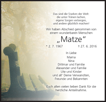 Anzeige von Matze  von MGO