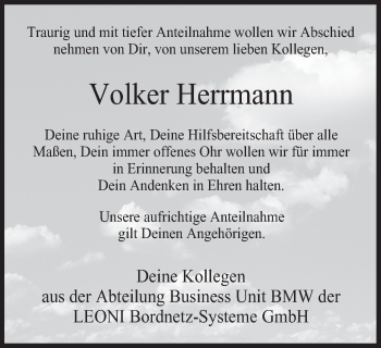 Anzeige von Volker Herrmann von MGO