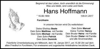 Anzeige von Hans Hoffmann von MGO