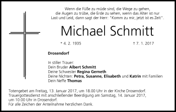 Anzeige von Michael Schmitt von MGO
