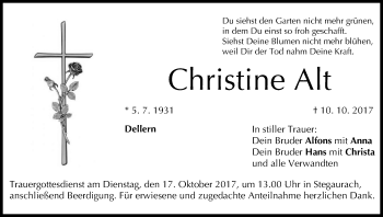Anzeige von Christine Alt von MGO