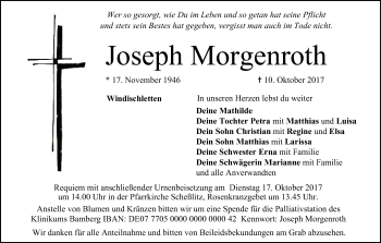 Anzeige von Joseph Morgenroth von MGO