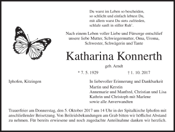 Anzeige von Katharina Konnerth von MGO