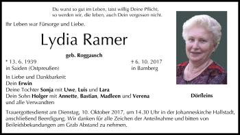 Anzeige von Lydia Ramer von MGO