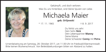 Anzeige von Michaela Maier von MGO