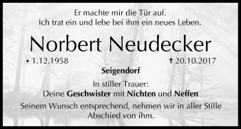 Anzeige von Norbert Neudecker von MGO