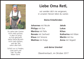 Anzeige von Oma Retl  von MGO