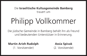 Anzeige von Philipp Vollkommer von MGO
