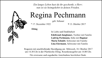 Anzeige von Regina Pechmann von MGO