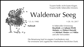 Anzeige von Waldemar Seeg von MGO
