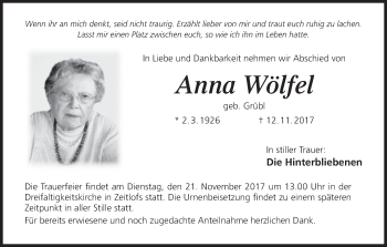 Anzeige von Anna Wölfel von MGO