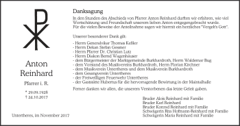 Anzeige von Anton Reinhard von MGO