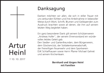 Anzeige von Artur Heinl von MGO