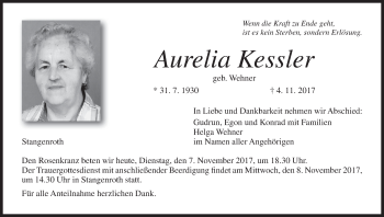 Anzeige von Aurelia Kessler von MGO