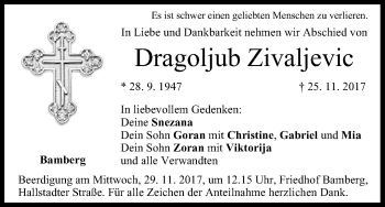 Anzeige von Dragoljub Zivaljevic von MGO