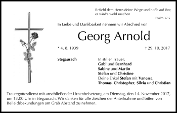 Anzeige von Georg Arnold von MGO