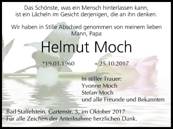 Anzeige von Helmut Moch von MGO