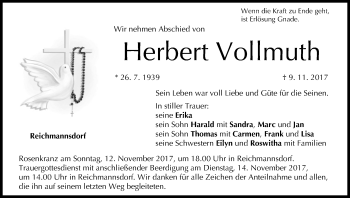 Anzeige von Herbert Vollmuth von MGO