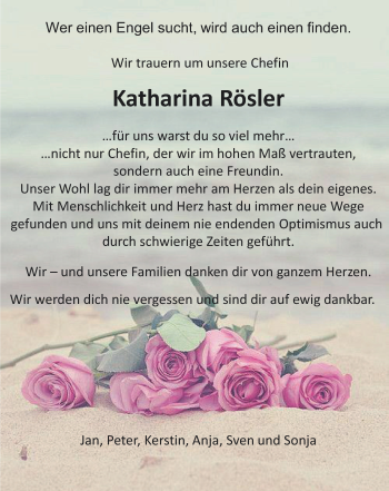 Anzeige von Katharina Rösler von MGO