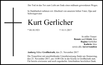 Anzeige von Kurt Gerlicher von MGO