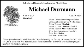 Anzeige von Michael Durmann von MGO