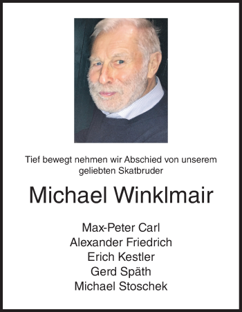 Anzeige von Michael Winklmair von MGO