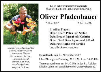 Anzeige von Oliver Pfadenhauer von MGO