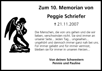Anzeige von Peggy Schriefer von MGO