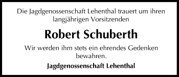 Anzeige von Robert Schuberth von MGO