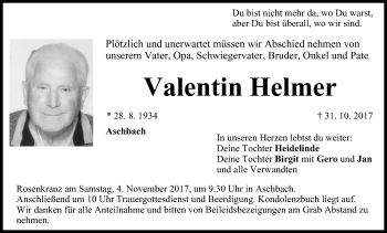 Anzeige von Valentin Helmer von MGO