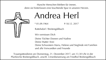 Anzeige von Andrea Herl von MGO