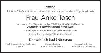 Anzeige von Anke Tosch von MGO