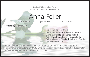 Anzeige von Anna Feiler von MGO