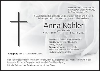 Anzeige von Anna Köhler von MGO