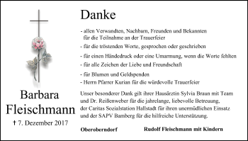 Anzeige von Barbara Fleischmann von MGO