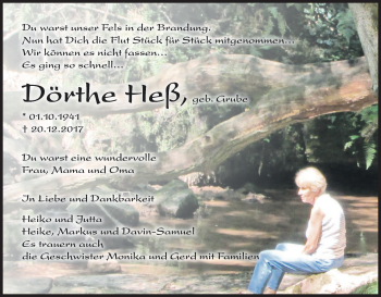 Anzeige von Dörthe Heß von MGO