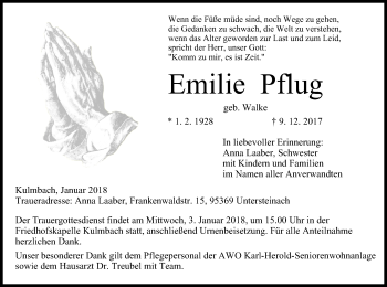 Anzeige von Emilie Pflug von MGO
