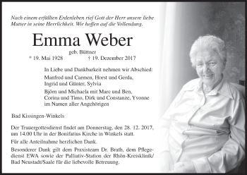 Anzeige von Emma Weber von MGO