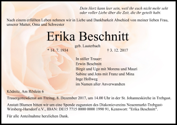 Anzeige von Erika Beschnitt von MGO