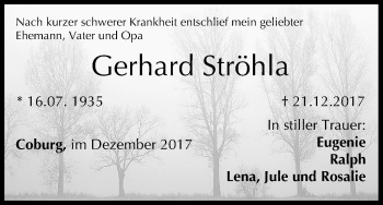 Anzeige von Gerhard Ströhla von MGO
