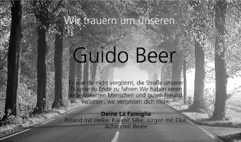 Anzeige von Guido Beer von MGO