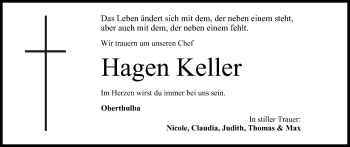 Anzeige von Hagen Keller von MGO