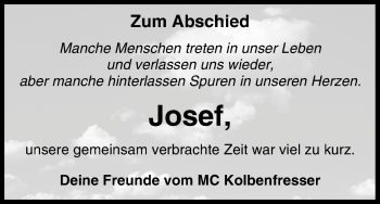 Anzeige von Josef  von MGO
