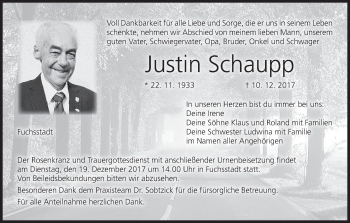 Anzeige von Justin Schaupp von MGO