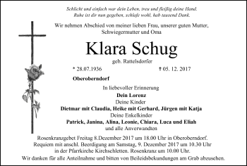 Anzeige von Klara Schug von MGO